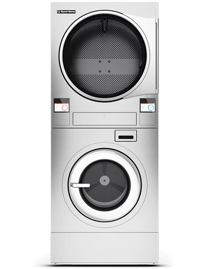 stacked washer extractor/tumble dryers